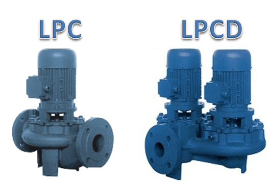 LPC, LPCD, čerpadlá s 2-pólovým motorm, 2900 ot/min, LPC4, LPCD4 - čerpadáo so 4-pólovým motorm, 1450 ot/min